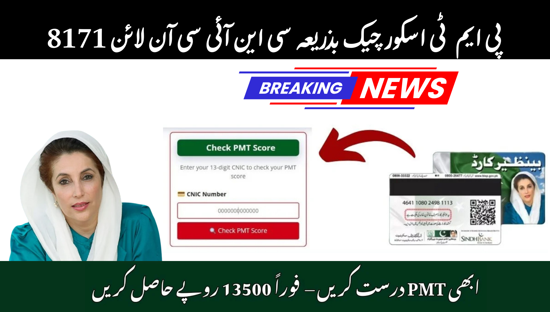 8171 PMT Score Check by CNIC Online