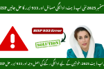 BISP September 2025 New Update – Payment Issues & 933 Error Solution