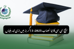 HEC New Syllabus 2025 For 3 Degrees In Pakistan