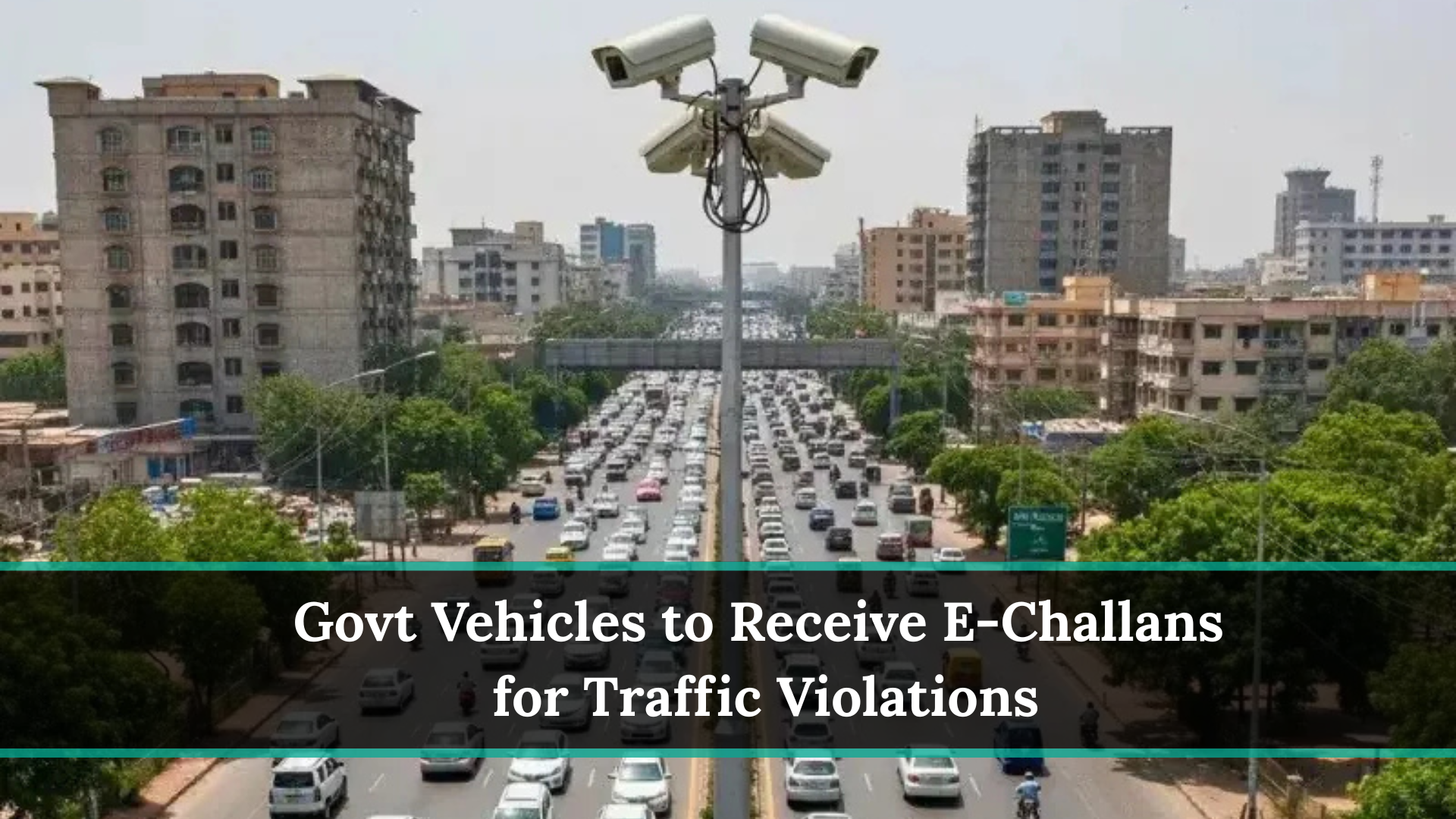 Govt Vehicles to Receive E-Challans for Traffic Violations