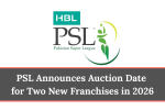 PSL Announces Auction Date for Two New Franchises in 2026