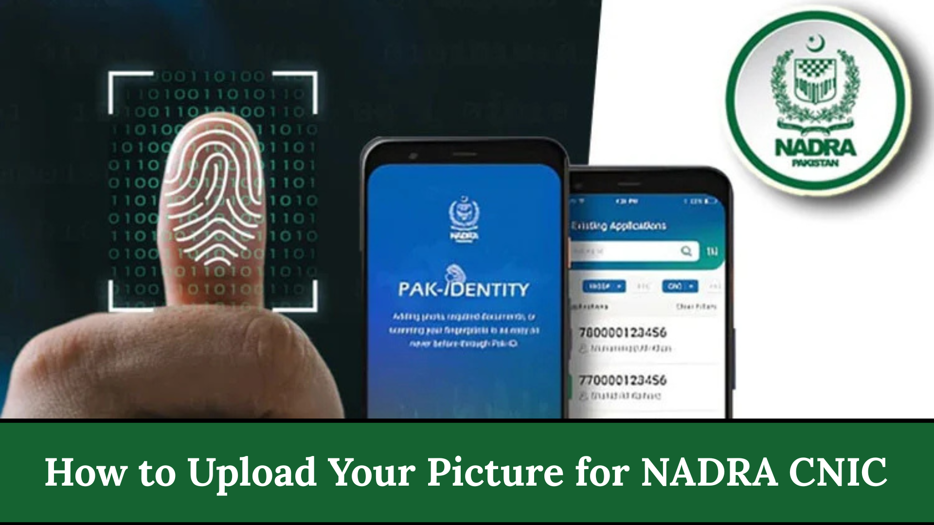 How to Upload Your Picture for NADRA CNIC